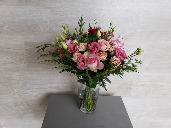 Bouquet rouge et rose Marie Danède 1