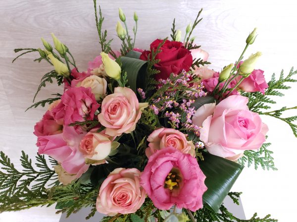Bouquet rouge et rose Marie Danède 3