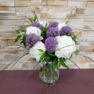 Bouquet Champêtre pivoines et fleurs dail Marie Danède 1