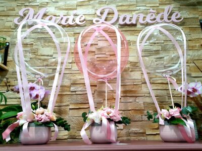 Montgolfiere fleurie Mariage Bapteme Marie Danède 3